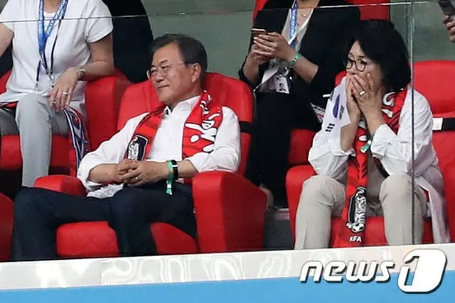 ＜2018W杯＞文大統領、会場でメキシコ戦観戦も黒星＝1次リーグ敗退が濃厚
