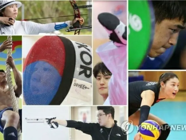 アジア大会に向け練習に汗を流す韓国代表選手（資料写真）＝（聯合ニュース）