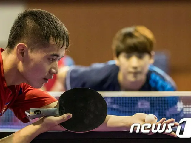 韓国21歳以下男子卓球代表チームがコリアオープンシングルスで、全員が8強進出に失敗した。（提供:news1）