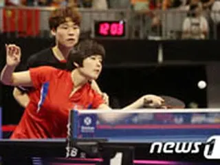 ”南北合同チーム”チャン・ウジン－チャ・ヒョシム、世界2位ペア下し決勝進出＝卓球コリアオープン
