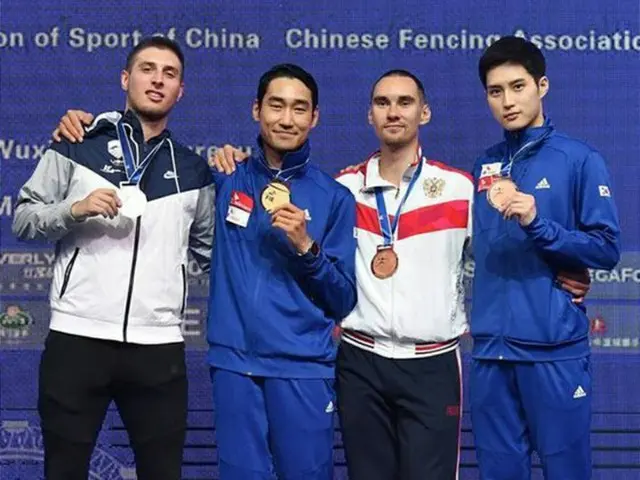 男子サーブル個人戦で韓国勢が金・銅を獲得＝フェンシング世界選手権