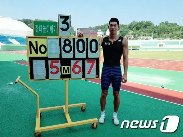 チン・ミンソプ、棒高跳びで韓国新記録を樹立…アジア大会に向け好調