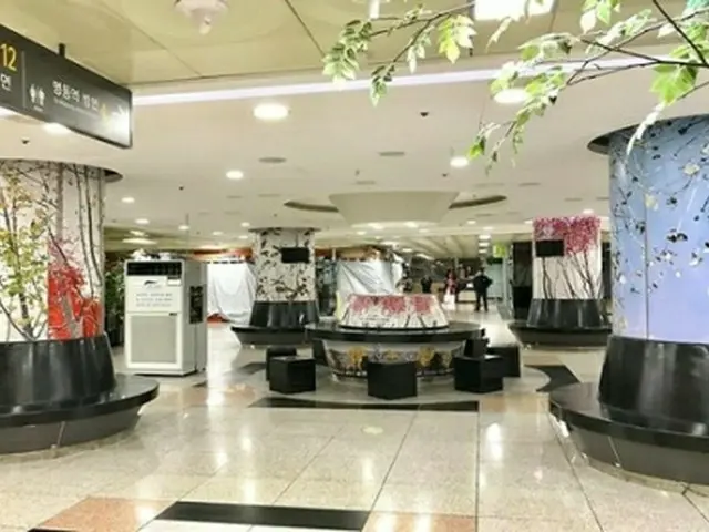 会賢地下道商店街「顧客憩いの場」（公団ホームページより）＝（聯合ニュース）