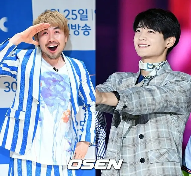 韓国ボーイズグループ「SHINee」メンバーのミンホと、お笑い芸人のノ・ホンチョルが音楽番組のスペシャルMCを務めることになった。（提供:OSEN）