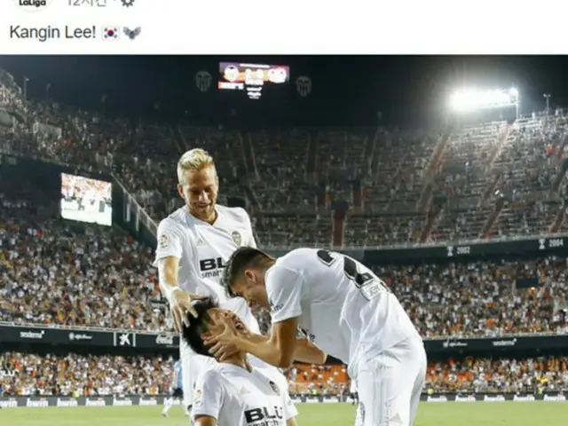 ＜サッカー＞ラ・リーガも“トップチームデビューゴール” イ・ガンインに注目…公式SNS飾る（提供:news1）