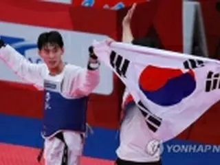 韓国の金太勲が２連覇　テコンドー男子５８キロ級＝アジア大会