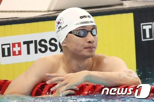 ＜2018ア大会＞カン・ジソク、競泳男子50メートル背泳ぎで銅メダル