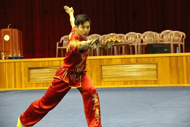 ＜2018ア大会＞チョ・スンジェ、男子刀術・棍術部門で銀メダル＝武術太極拳（提供:news1）