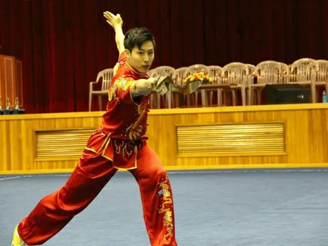 ＜2018ア大会＞チョ・スンジェ、男子刀術・棍術部門で銀メダル＝武術太極拳（提供:news1）