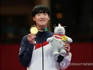 韓国のイ・ダビン　テコンドー女子６７キロ超級で金＝アジア大会
