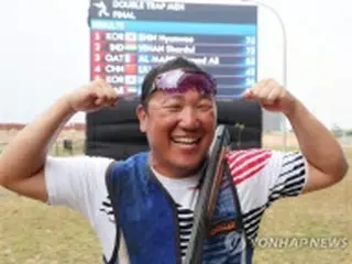 射撃男子シン・ヒョンウが金　ダブルトラップ＝ア大会