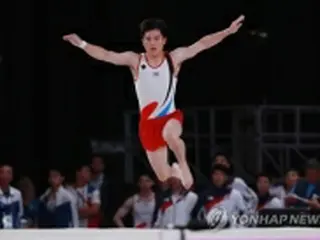 体操男子床運動　キム・ハンソルが金＝アジア大会
