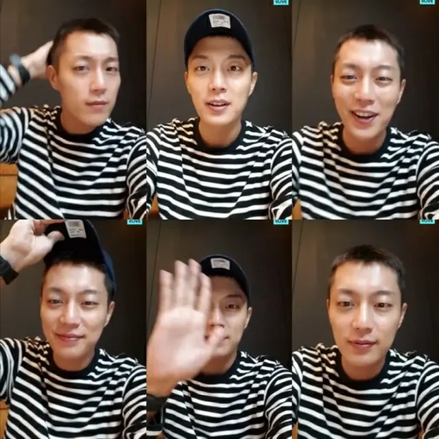 「Highlight」ユン・ドゥジュン、入隊直前に訓練所近くからV LIVE…6分間に渡りファンと疎通（提供:news1）