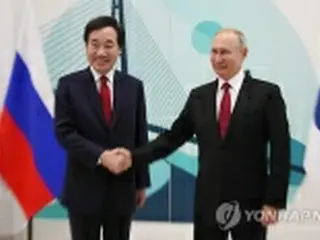 プーチン氏「韓国は重要なパートナー」　李首相と会談