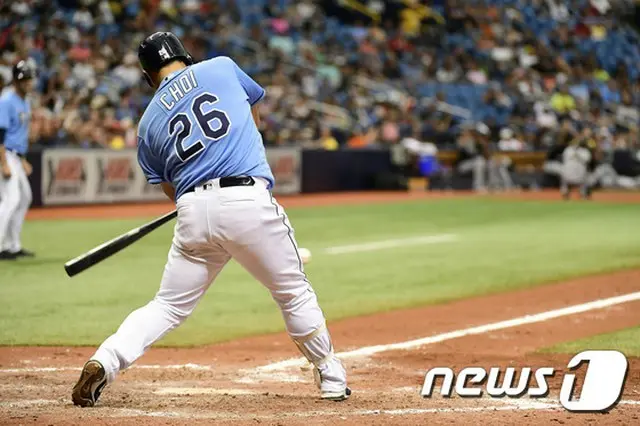 ＜MLB＞チェ・ジマン、再び決勝2ラン＝インディアンス戦でシーン9号HR