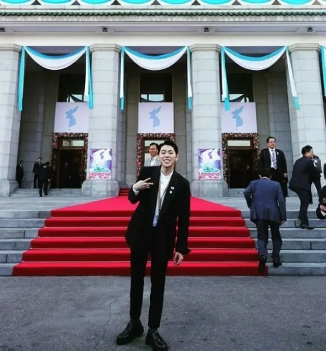 韓国歌手ジコ（Block B）が、北朝鮮・平壌（ピョンヤン）で撮った写真を公開した。（提供:news1）