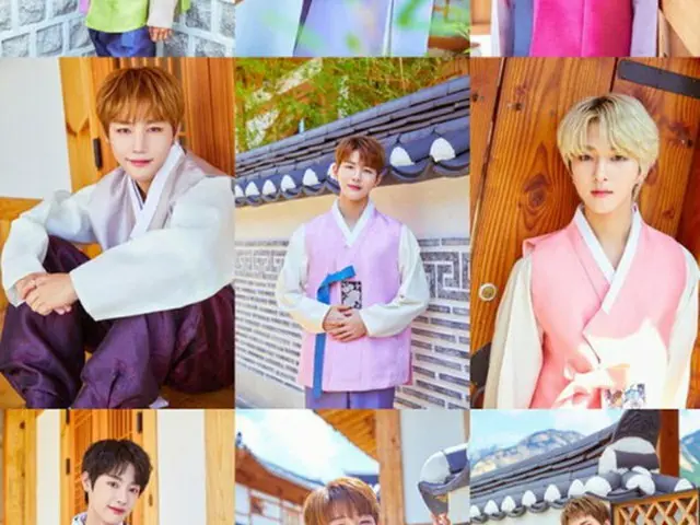 「Golden Child」が秋夕（旧盆）を控え、韓服姿であいさつをした。（提供:OSEN）