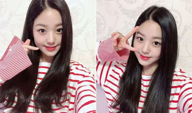 “IZONEの14歳センター”チャン・ウォニョン、愛らしい自撮り写真公開（提供:OSEN）