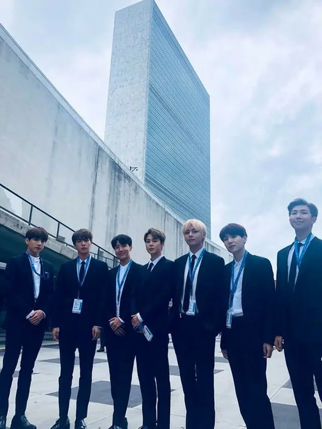 韓国ボーイズグループ「防弾少年団」リーダーのRMが、国連で演説した時のことを語った。（提供:OSEN）