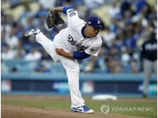 柳賢振が好投しドジャース先勝　７回無失点＝ナ地区シリーズ
