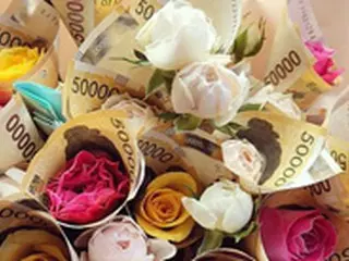 ヒョナ、母親の誕生日に”札の花束”をプレゼント？