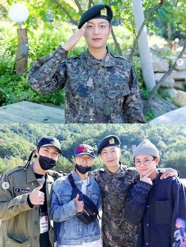 韓国ボーイズグループ「Highlight」メンバーのユン・ドゥジュンが、江原道（カンウォンド）インジェに位置する第12師団憲兵隊で軍生活をおこなう。（提供:OSEN）
