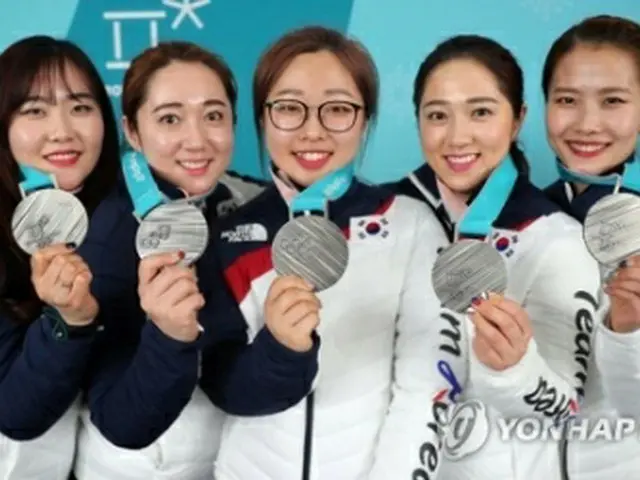 平昌五輪で銀メダルに輝いた慶尚北道体育会所属チームの選手（資料写真）＝（聯合ニュース）