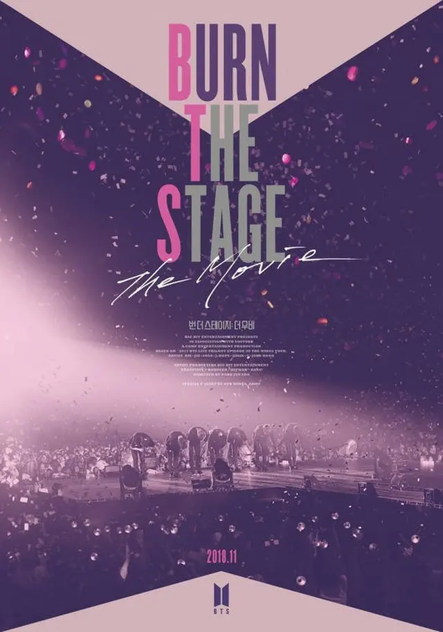韓国アイドルグループ「防弾少年団（BTS）」のドキュメンタリー映画「Burn the Stage : the Movie」が公開初日、歴代アイドルドキュメンタリー最高の興行記録を樹立した。（提供:OSEN）
