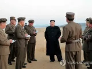 北朝鮮の「先端兵器」は新型長距離砲　正恩氏が実験視察＝韓国政府筋