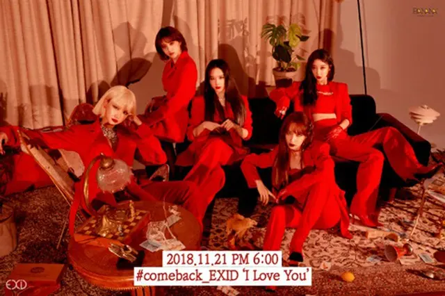 韓国ガールズグループ「EXID」が、団体ティザー画像と映像を公開した。（提供:OSEN）