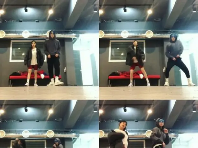 韓国歌手ヒョナとイドン（元PENTAGON）カップルが甘いダンスデートを楽しんだ。（写真提供:OSEN）
