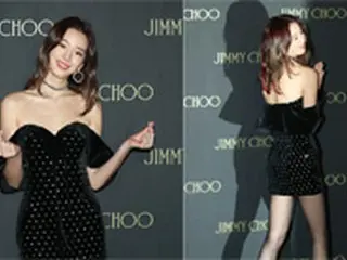 “トップモデル”アイリーン、JIMMY CHOOイベントでのファッションが話題…オフショル・ミニスカートにスニーカー