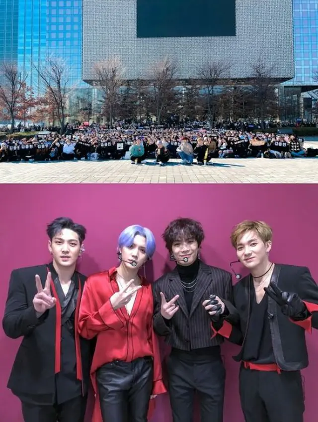 「NU'EST W」がミニファンミーティングを行い、突然の逆差し入れプレゼントで、格別なファン愛を表した。(提供:news1)