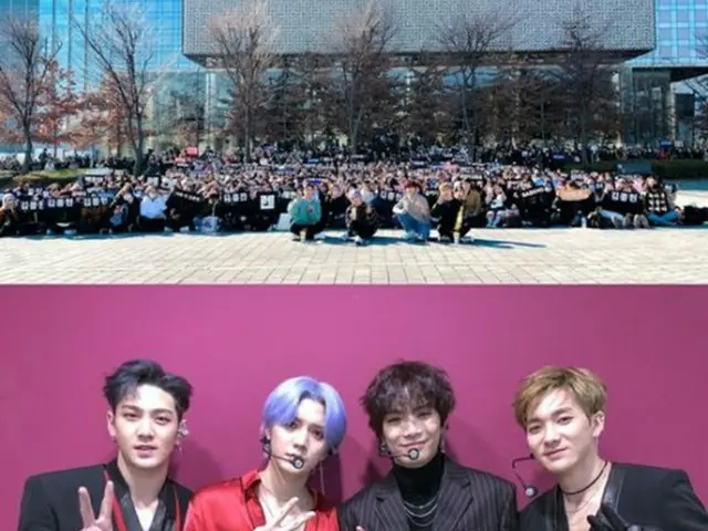 「NU'EST W」がミニファンミーティングを行い、突然の逆差し入れプレゼントで、格別なファン愛を表した。(提供:news1)