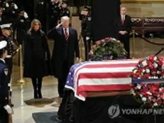 ブッシュ元米大統領の国葬　韓国政府は外相派遣へ