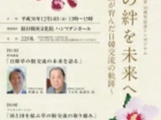 高円宮記念日韓交流基金　１４日に東京でシンポジウム開催