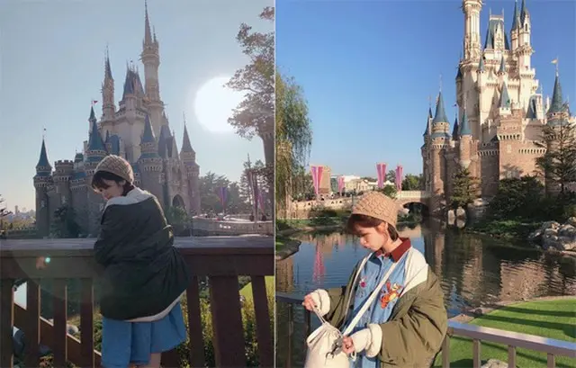 女優チョン・ソミン、東京ディズニーランドでの写真を公開“童話の中のよう”（提供:OSEN）