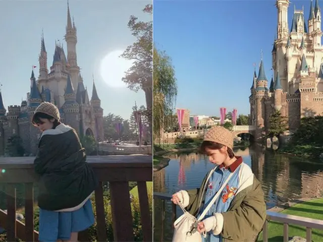 女優チョン・ソミン、東京ディズニーランドでの写真を公開“童話の中のよう”（提供:OSEN）