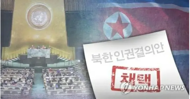 国連総会本会議が北朝鮮の人権侵害を非難する決議案を採択した＝（聯合ニュース）