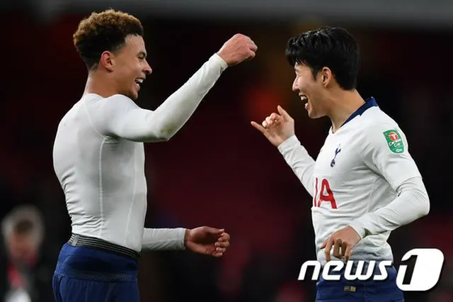 ＜サッカー＞ソン・フンミン、シーズン6号ゴール…トッテナム、アーセナル破りリーグカップ4強進出