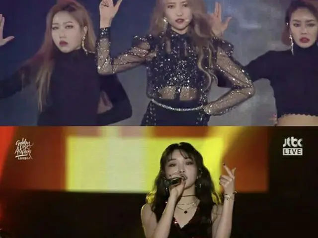 ファサ（MAMAMOO）、金色の全身スーツで視線奪う…カリスマパフォーマンス（提供:OSEN）