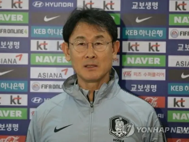 尹徳汝監督＝１０日、坡州（聯合ニュース）