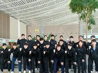 男子ハンドボール南北合同チーム、世界選手権終え帰国