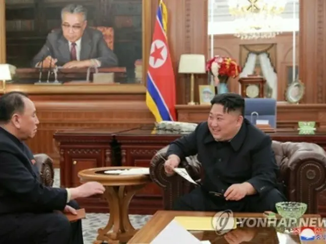 朝鮮中央通信は金委員長が金副委員長らから訪米結果の報告を受けたと報じた＝（朝鮮中央通信＝聯合ニュース）