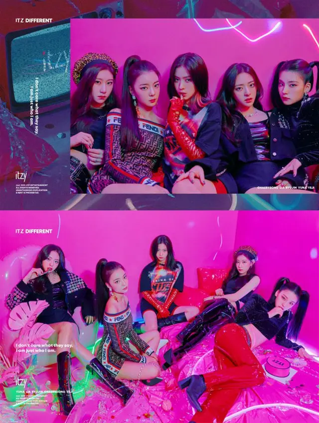 JYPエンターテインメントの5人組新人ガールズグループ「ITZY」が完全体ティザー写真を初公開した。（提供:OSEN）