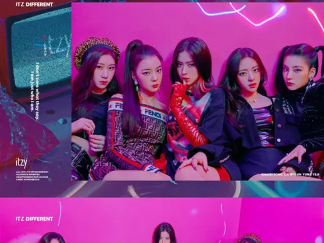 JYPエンターテインメントの5人組新人ガールズグループ「ITZY」が完全体ティザー写真を初公開した。（提供:OSEN）