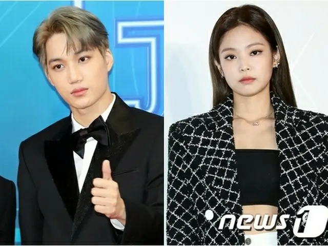 「EXO」KAI＆「BLACKPINK」JENNIE、交際認めてから1か月で破局報道…「仕事に集中」（提供:news1）