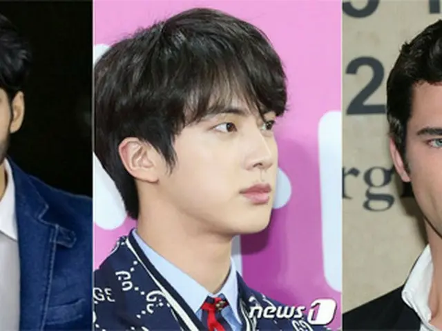 「防弾少年団」JIN、「世界で最も彫刻のような顔」に…インドのTVスター＆米国モデルと競争（提供:news1）
