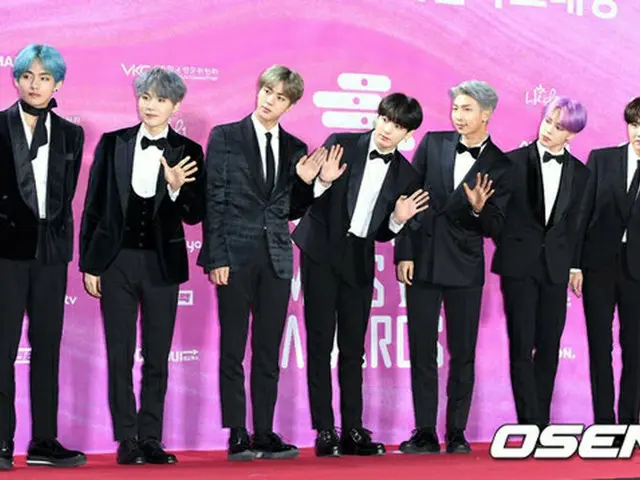 韓国ボーイズグループのブランド評判2019年2月の1位は「防弾少年団」、2位は「SEVENTEEN」、3位は「EXO」となった。（提供:OSEN）