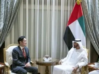 サムスントップがアブダビ皇太子と会談　UAEとのIT協力議論か